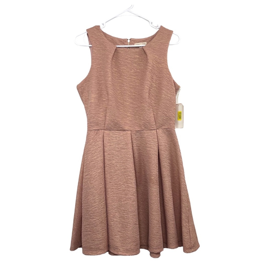 Copper Key Dusty Pink and Gold Dress size M NWT